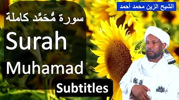 Surah Muhamad Sheikh Zain Muhamad Ahmad - سورة محمد خاشعة  شيخ الزين