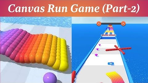 Satisfying - Canvas Run Gameplay - (Level 11-20) Rolling Ball Game For Android & iOS - Indian Player