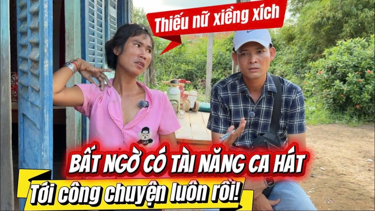 CẢ XÓM ngỡ ngàng thiếu nữ x.iềng xí.ch cất tiếng hát 