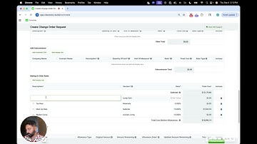 Creating a Change Order with Clearstory