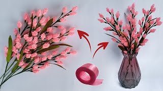 DIY | How To Make Satin Ribbon Flowers Easy | Tutorial to Make Easy and Simple Satin Ribbon Flowers