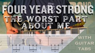 Four Year Strong- The Worst Part About Me Cover (Guitar Tabs On Screen)