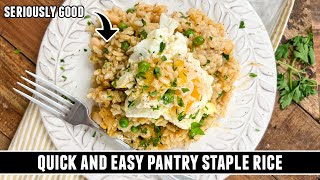 Spanish Style Rice With White Beans And Eggs