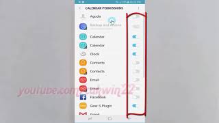 Android Nougat : How to Enable or Disable Calendar permissions apps on Samsung Galaxy S8 or S8+