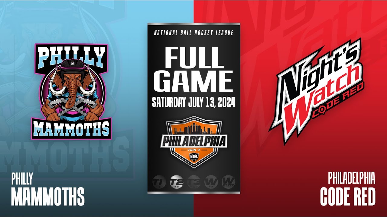 NBHL Philadelphia Tier 2 Philadelphia Code Red vs. Philly Mammoths