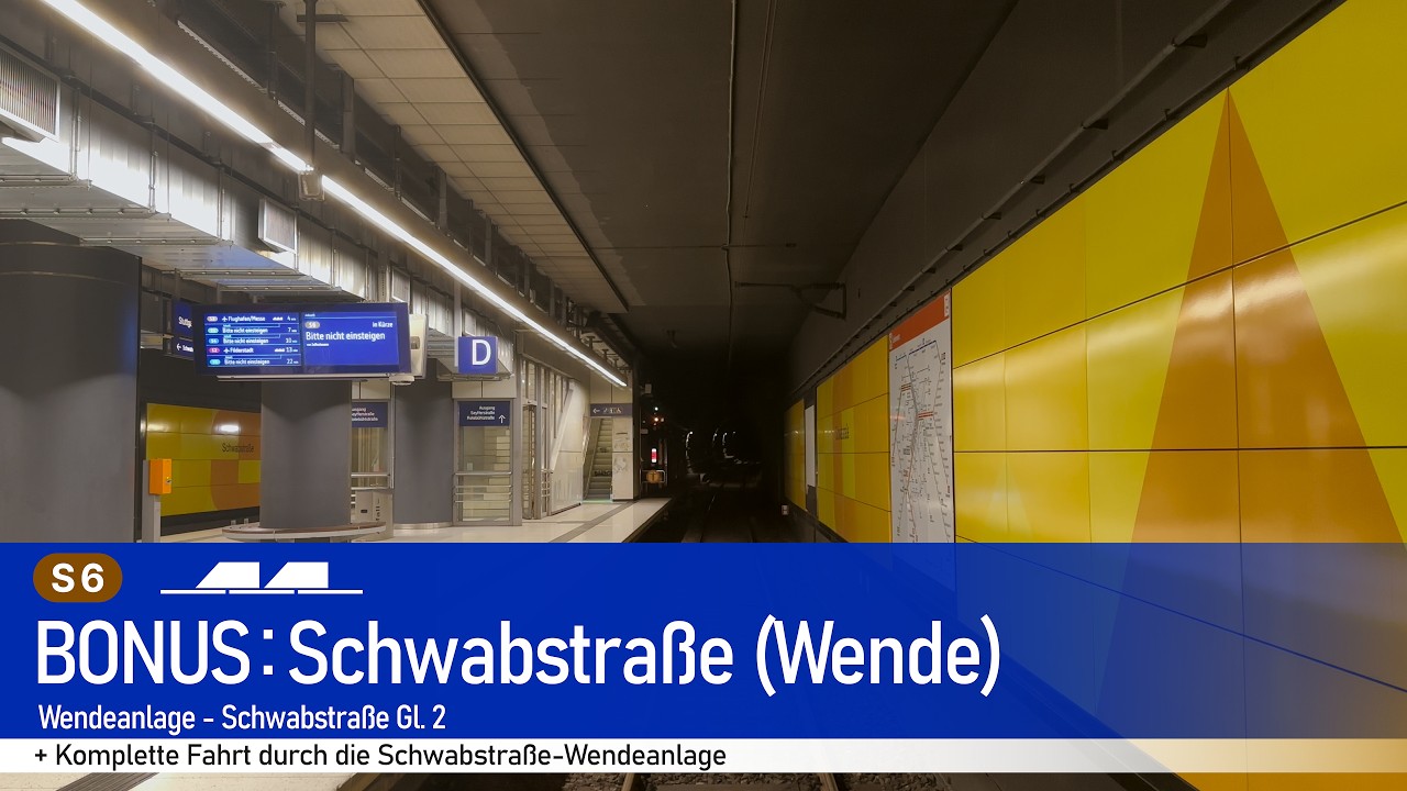 Cab Ride S6 Stuttgart Schwabstraße-Wendeanlage | DB S-Bahn Class 423 | 4K HDR 60fps