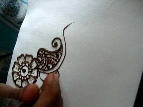 How To Draw Simple Floral Henna Design Mehendi Part I Youtube