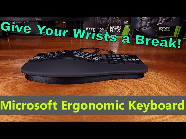 超可爱の Microsoft Ergonomic LXM-00004 Wired Ergonomic Keyboard， Black 
