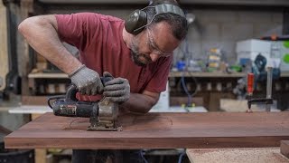 This is the process of how I make solid Jarrah wood bathroom vanity tops. I will go through how i dress recycled wood right through 