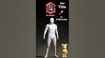 Get Title in 5 Minutes #pubgmobile #pubg