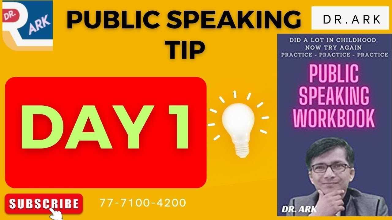 Public Speaking Tips | Day 01 | Public Speaking Skills | Public ...