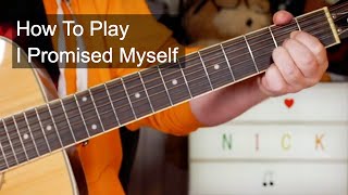 Video thumbnail of "'I Promised Myself' Nick Kamen Acoustic Guitar Lesson"