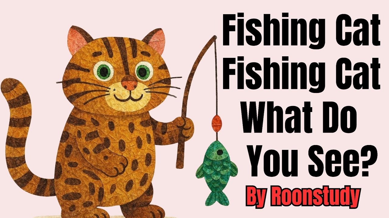 Fishing Cat Fishing Cat What Do You See? | Original Song | Eric Carle Inspiration | Brown Bear