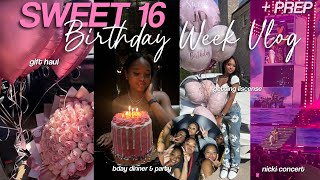 16th Birthday Vlog  Nicki Concert Nose Piercing Liscense Gifts Dinner U0026 Prep