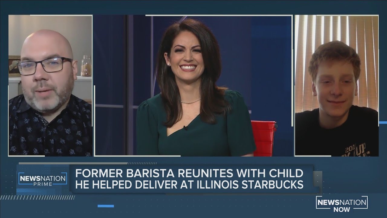Former barista reunites with child he helped deliver at Illinois