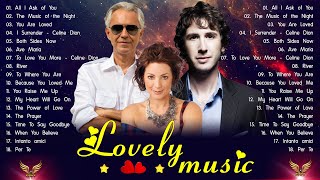 Boceli, Josh Groban, Sarah Mclachlan 💕 Most Old Beautiful Love Songs Of 70s 80s 90s