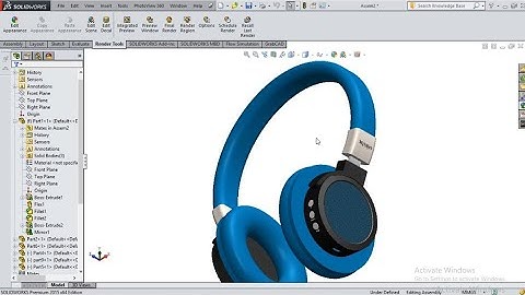 Headset modelling in Solidworks