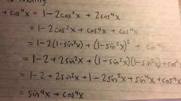 Proving a Trigonometric Identity Using Pythagorean Identities (Example)