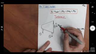 Lecture#11 Applications of First Law of Thermodynamics for Open Systems (Turbine, Comp and Pump)