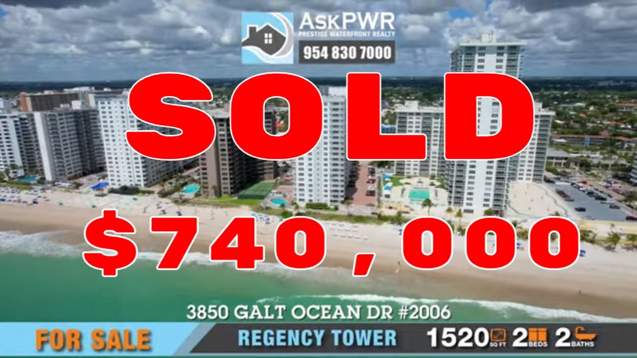 Penthouse Condo For Sale At Regency Tower On Galt Ocean Mile In Fort