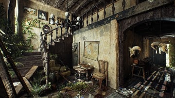 My old abandoned mansion Walkthrough with Virtual Camera and iPad pro 11.5 Unreal Engine 4.25