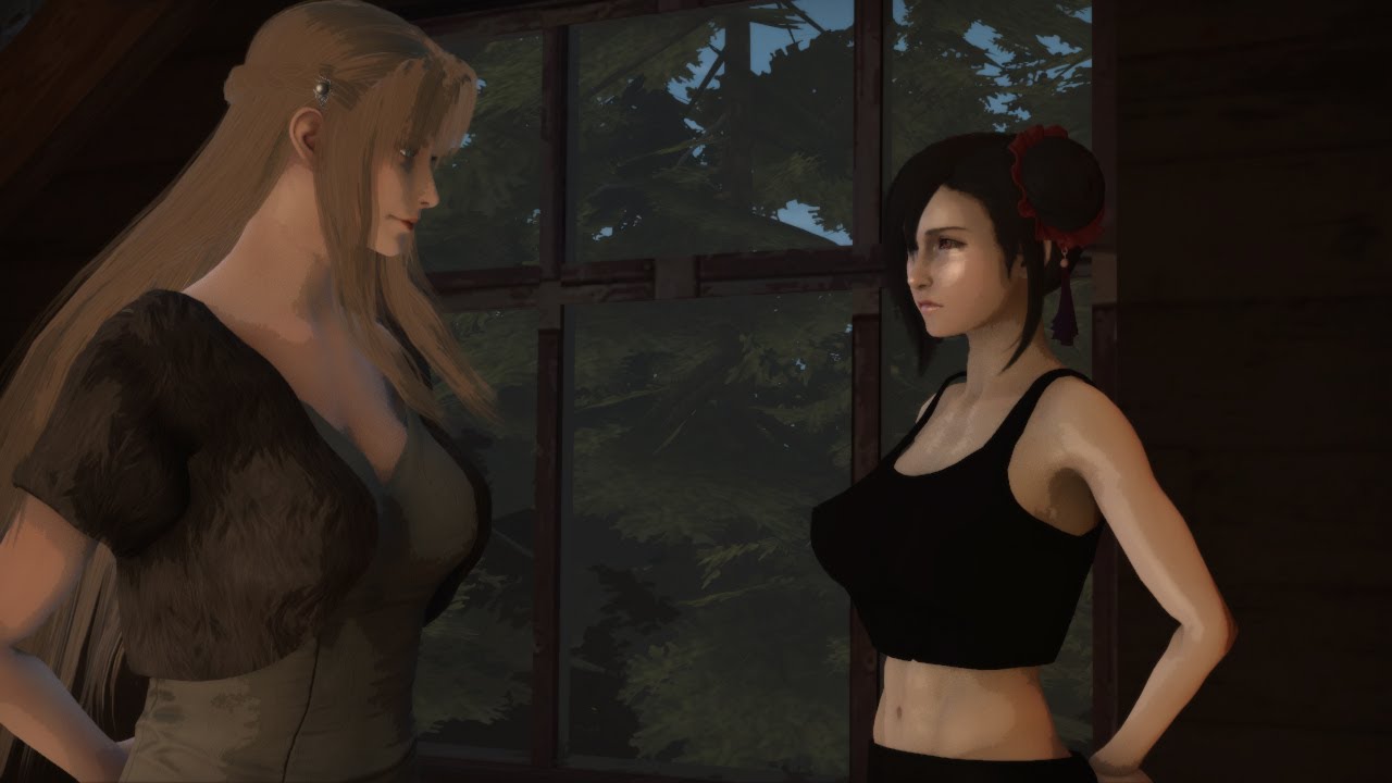 Tifa meets Ifalna for the first time
