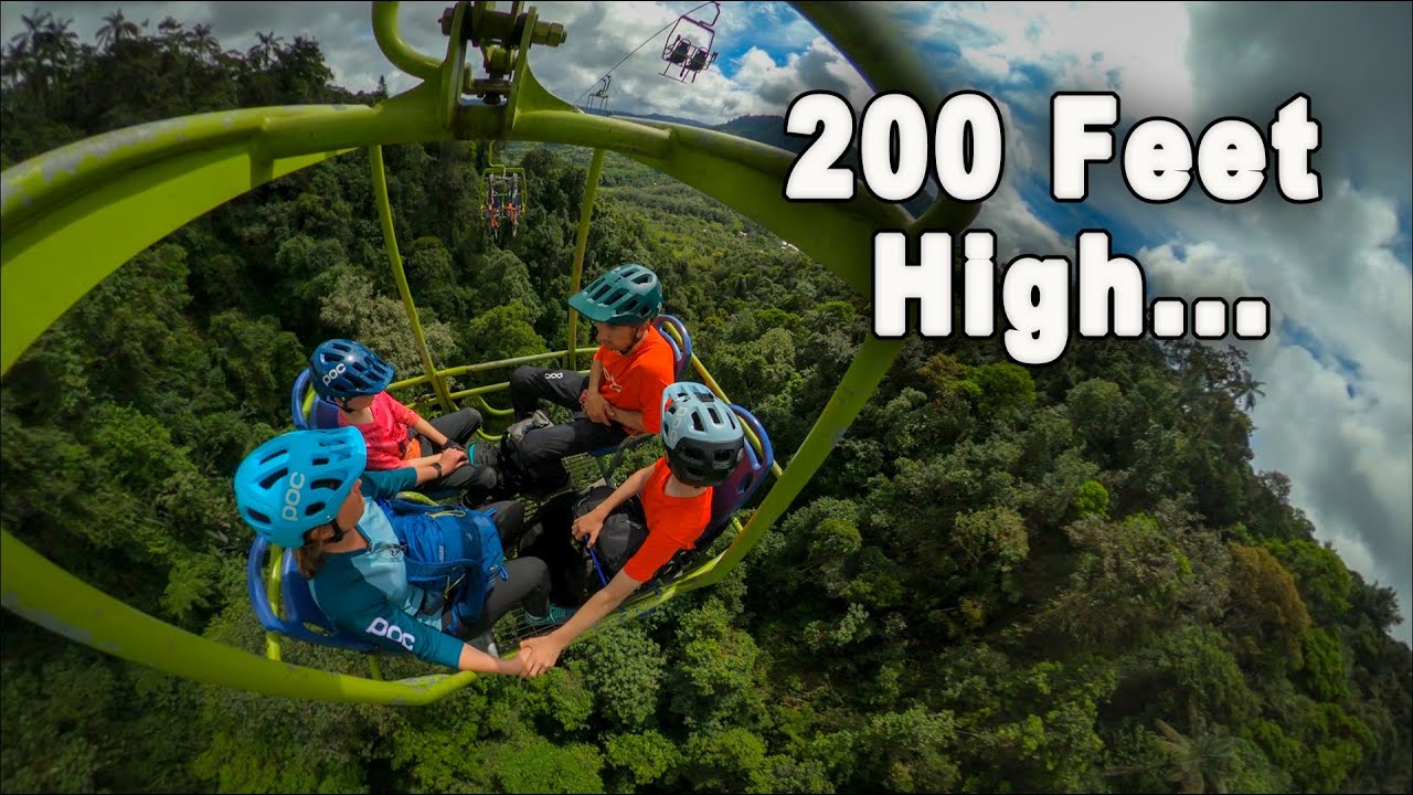 Катание по джунглям на безумном подъемнике!