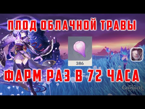 [Genshin Impact 2.1] ФАРМ ПЛОД ОБЛАЧНОЙ ТРАВЫ. МАРШРУТ ДЛЯ ФАРМА РАЗ В 72 ЧАСА