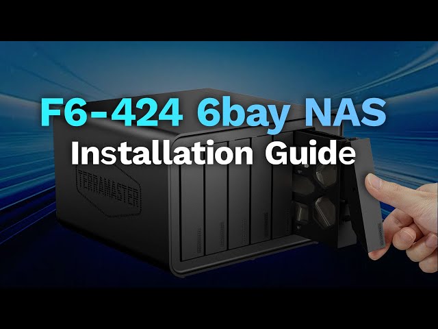 How to Install a Hard Drive - for TerraMaster F6-424 - YouTube