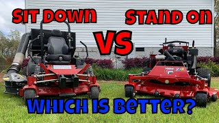 Stand On Vs Sit Down Lawn Mowers |  Pros and Cons and Which Is Better?