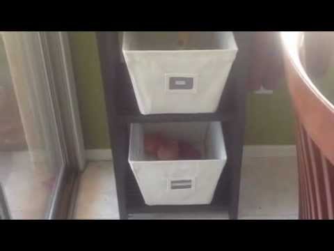 An Organized Home: Our Eat In Kitchen Area Organization {how to organize}