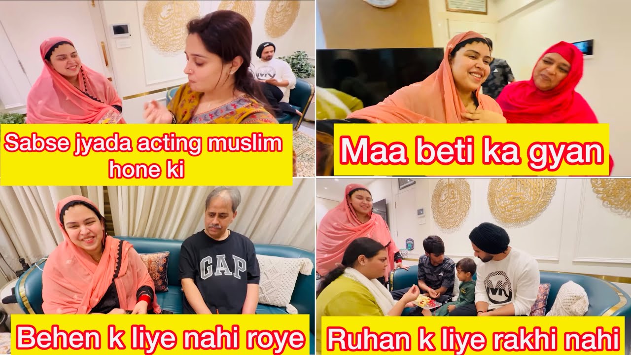 Sirf content k liye rishte || Sirf Ruhan ki rakhi nahi || Madam ka religion card #nehafaizivlogs 