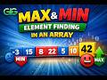 DSA Day 2 | Maximum & Minimum Element in Array | Beginner Friendly