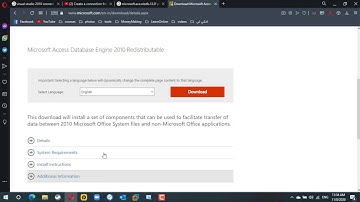 حل مشكلة ربط فيجول بيزيك 2010 مع أكسس