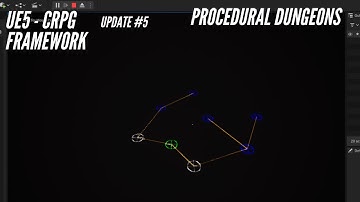 Unreal Engine 5 - CRPG Framework Update #5: Procedural Dungeons from Graphs using simulated forces