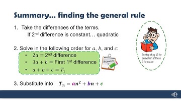 Gr 11 Number Patterns - Introduction to Quadratic Patterns