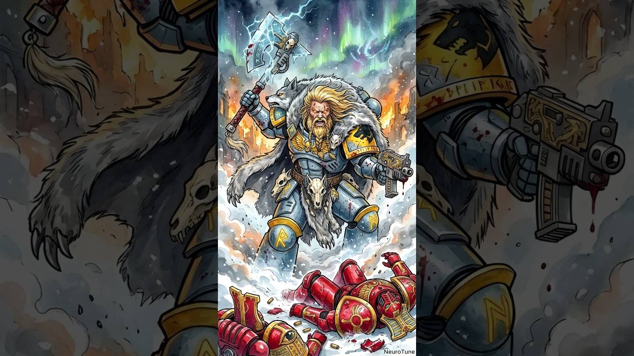 КОСМОВОЛКИ - ТОПОР ВСЕОТЦА | Space Wolves Anthem | Warhammer 40K Viking Doom Metal