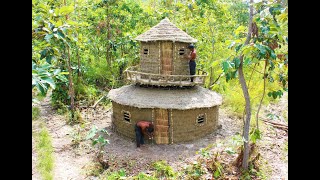 Build Classic European House Using Wood & Mud (part 2)