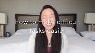 The Secret to Making Difficult Tasks Easier in less than 3 and 1/2 minutes || attackiejackie