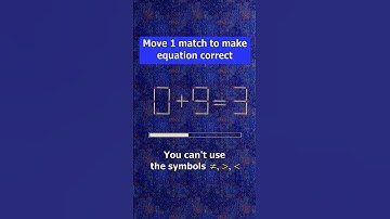 Fix the equation by moving 1 stick #shots #puzzles #logicpuzzles #mathspuzzle #hindipuzzles