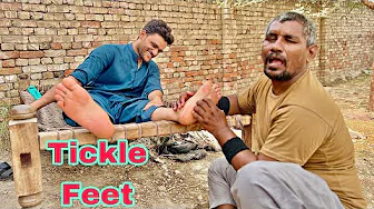 ASMR Feet Tickle Therapy Session 😂 Amazing Laugh Experience! (Kalu Barber)