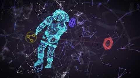 Spaceman Plexus Loop Background | Motion Graphics - Videohive template