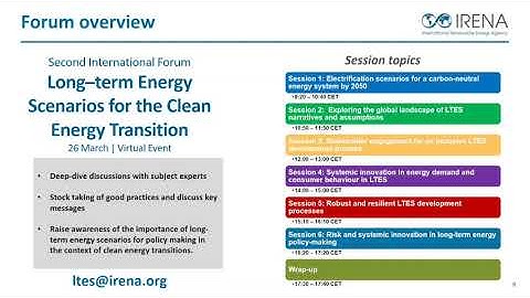 Session 1: Electrification scenarios for a carbon-neutral energy system by 2050