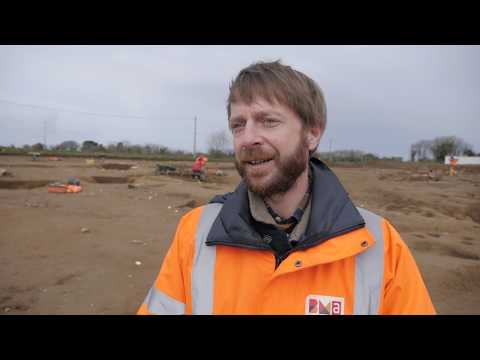 Visite des fouilles archéologiques sur Kerlinou par le collège Saint Pol Roux – 8 mars 2019