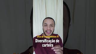 dica de investimentos 1   diversificação de carteira #shorts