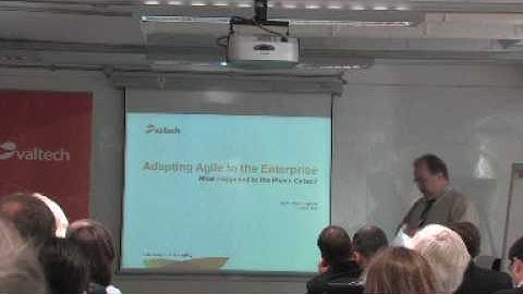 Adapting Agile to the enterprise pt 1- Al Goerner - Valtech Agile Edge Oct 09