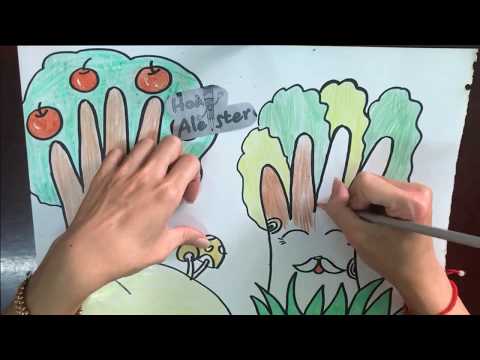 Video Sáng tạo hình từ bàn tay Vẽ cây ngộ nghĩnh | Draw tree... - youtube