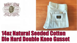 14oz Natural Seeded Cotton Die Hard Double Knee Gusset - обзор !!!