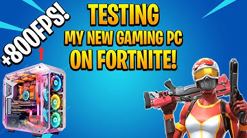 TESTING MY NEW GAMING PC ON FORTNITE! - RYZEN 7800X3D, 5070Ti, 32GB DDR5 RAM