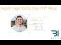 Power BI - Report Page Tooltip Over ANY Visual
